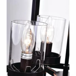 Edvivi Lighting 4-Light Oil Rubbed Bronze Hexagon Lantern Cage Chandelier Farmhouse -Ceiling Lighting Shop d1214e850d8be0ce 0927 w800 h800 b0 p0