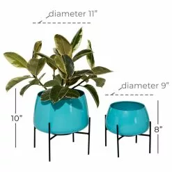 Brimfield & May Modern Teal Metal Planter 51973 17 Brimfield & May Modern Teal Metal Planter 51973 -Ceiling Lighting Shop d1b18993033f3b18 7951 w800 h800 b1 p0