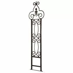 H Potter Garden Scroll Trellis, Weather Resistant Wrought Iron