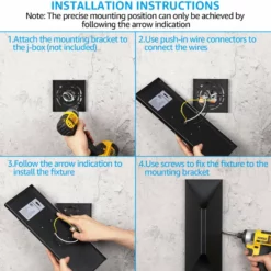 W86 Trading Co., LLC 6-Pack LED Outdoor Up Down Wall Light, 22W 3000K Warm White -Ceiling Lighting Shop d2915b850374af36 0429 w800 h800 b0 p0