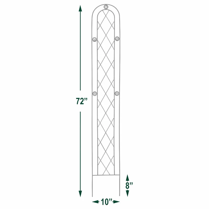 Arcadia Garden Products Emerald Series Lattice Trellis, 6'x10" 2 Arcadia Garden Products Emerald Series Lattice Trellis, 6'x10" - Image 2