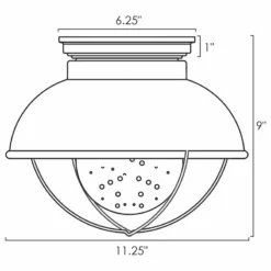 Kira Home Bayside 11" Nautical Farmhouse Flush Mount Ceiling Light, Seeded Glass -Ceiling Lighting Shop d541dabc0b4520f2 8686 w800 h800 b1 p0