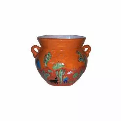 Fine Crafts & Imports Medium Size Desert Talavera Ceramic Pot