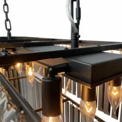 LightUpMyHome D'Angelo 40" Smoked Mirrorred Prism Fringe Crystal Chandelier -Ceiling Lighting Shop d611672c037d263a 6475 w800 h800 b0 p0