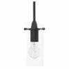 Linea Di Liara Effimero 1-Light Stem Hung Pendant Lamp, Black