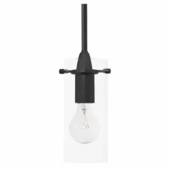 Linea Di Liara Effimero 1-Light Stem Hung Pendant Lamp, Black