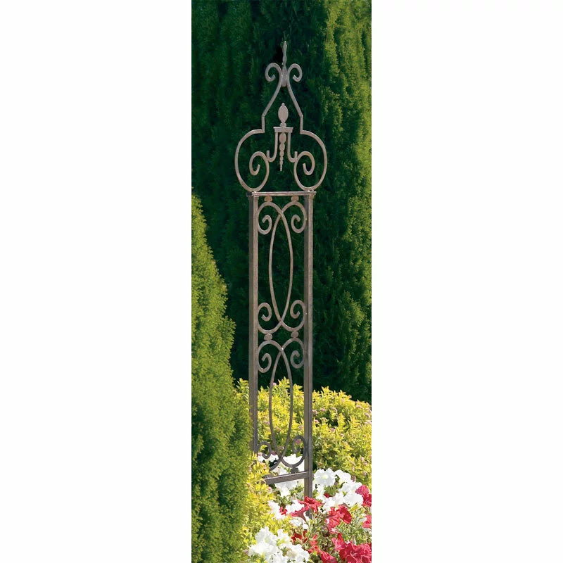 H Potter Garden Scroll Trellis, Weather Resistant Wrought Iron 4 H Potter Garden Scroll Trellis, Weather Resistant Wrought Iron - Image 4