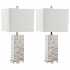 Safavieh Homer Shell Table Lamps, 26"H, Set Of 2