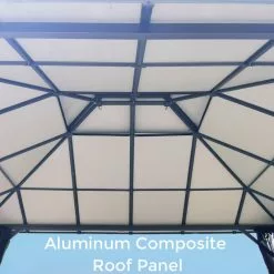 HIO 12 Ft. X 10 Ft. Outdoor Patio Gazebo With Double Roof And Netting -Ceiling Lighting Shop d6f1ddde017614b4 8770 w800 h800 b0 p0