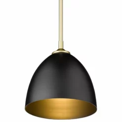 Golden Lighting Zoey Small Pendant, Olympic Gold With Matte Black Shade 6 Golden Lighting Zoey Small Pendant, Olympic Gold With Matte Black Shade -Ceiling Lighting Shop d711226e01724db0 1199 w800 h800 b1 p0
