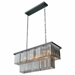 LightUpMyHome D'Angelo 40" Smoked Mirrorred Prism Fringe Crystal Chandelier -Ceiling Lighting Shop d7e1fd78037d263b 6475 w800 h800 b1 p0