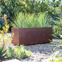 Veradek Metallic Series Corten Steel Long Box Planter, Medium -Ceiling Lighting Shop d8110cdf0d9f3dfc 4603 w800 h800 b0 p0
