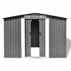 Vida XL International B.V. VidaXL Garden Storage Unit Gray Metal Patio Outdoor Garden Shed Bike BoxTools -Ceiling Lighting Shop d8214b740ea13379 1703 w800 h800 b1 p0