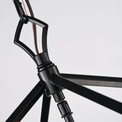 Edvivi Lighting 4-Light Matte Black Lantern Pendant Chandelier 16" With Nickle Or Black Sleeve -Ceiling Lighting Shop d961af8b0edd940c 5977 w800 h800 b0 p0