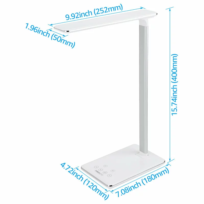 W86 Trading Co., LLC Dimmable LED Desk Lamp, 4 Lighting Modes, White 6 W86 Trading Co., LLC Dimmable LED Desk Lamp, 4 Lighting Modes, White - Image 6