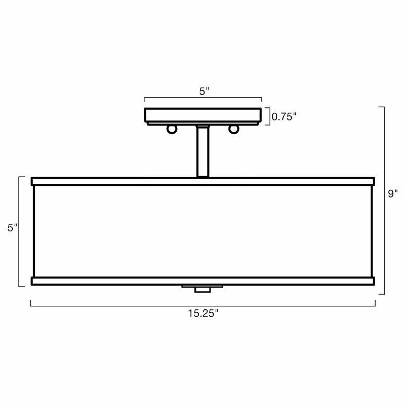 Kira Home Chloe 15" Retro Ceiling Light, White Drum Shade, LED Compatible, Round 7 Kira Home Chloe 15" Retro Ceiling Light, White Drum Shade, LED Compatible, Round - Image 7