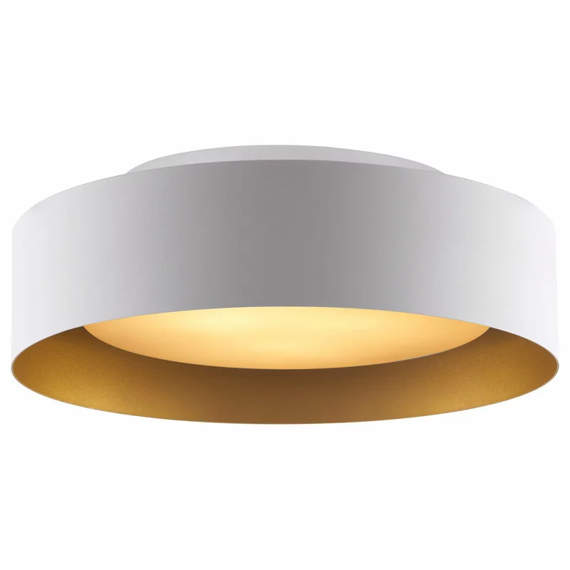 Bromi Design Lynch Flush Mount Ceiling Light, White & Gold 3 Bromi Design Lynch Flush Mount Ceiling Light, White & Gold - Image 3