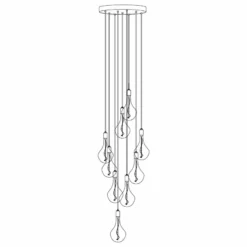 Tala Graphite 9 Pendant With Large Black And Black Ash Canopy And Voronoi II Bulbs -Ceiling Lighting Shop db6187330fc97005 1069 w800 h800 b1 p0