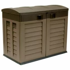 Starplast Heavy Duty Garden Shed, Mocha/Brown