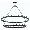 Harrison Lane Vintage Barn Metal Castile Chandelier Industrial Loft Rustic Lighting