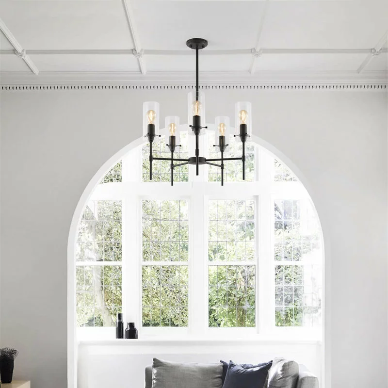 Light Society Arcadia Five-Light Chandelier, Oil Rubbed Bronze 6 Light Society Arcadia Five-Light Chandelier, Oil Rubbed Bronze - Image 6