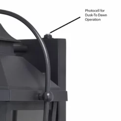 Vaxcel Lexington Dusk To Dawn Black Outdoor Wall Lantern Light Clear Glass, 7.75-in. W -Ceiling Lighting Shop de01370c023373c5 5207 w800 h800 b0 p0