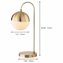Aiwen Modern Industrial Brass Metal Glass Ball Shade Metal Gold Arched Table Lamp -Ceiling Lighting Shop de11a1390290519b 7880 w800 h800 b1 p0