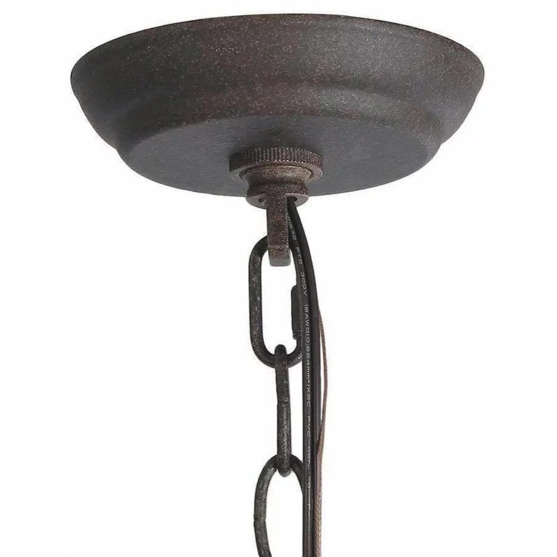 LNC Lighting LNC 6-Light French Country And Farmhouse Candle Rustic Chandelier Lighting 8 LNC Lighting LNC 6-Light French Country And Farmhouse Candle Rustic Chandelier Lighting - Image 8