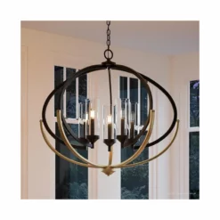Urban Ambiance Luxury Mediterranean Chandelier, Baton Rouge Series, Olde Bronze
