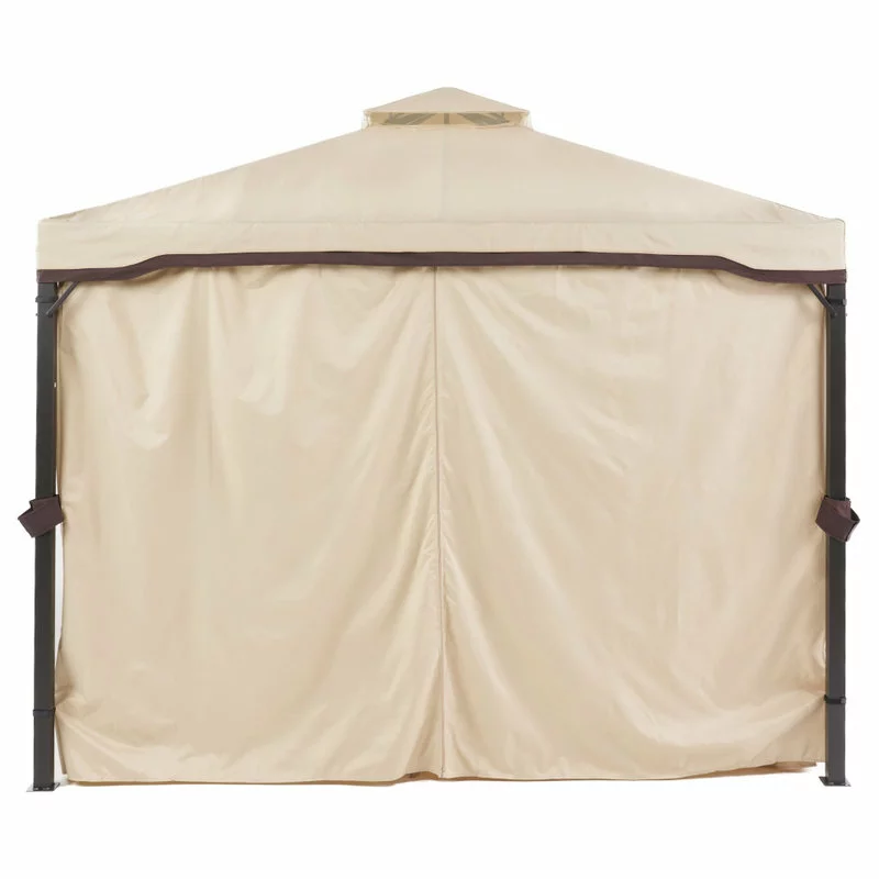 GDFStudio GDF Studio Sonoma Outdoor Gazebo Canopy With Net Drapery, Beige 13 GDFStudio GDF Studio Sonoma Outdoor Gazebo Canopy With Net Drapery, Beige - Image 13