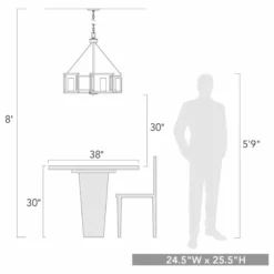 Golden Lighting Marco 5-Light Chandelier, White Gold -Ceiling Lighting Shop e021cf75017246ef 2000 w800 h800 b1 p0