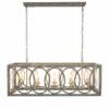 LIGHT CITIZEN Thiago Rectangular Gray 10-Light Chandelier