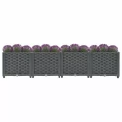 Vida XL International B.V. VidaXL Raised Bed 63" Polypropylene Outdoor Garden Planter Flower Box Pot -Ceiling Lighting Shop e0f1e286026009c5 5441 w800 h800 b1 p0