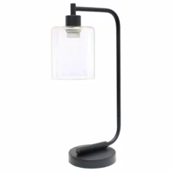 All The Rages Inc. Simple Designs Bronson Antique Industrial Iron Lantern Desk Lamp LD1036-BLK -Ceiling Lighting Shop e0f1f41700a7fcba 0173 w800 h800 b1 p0