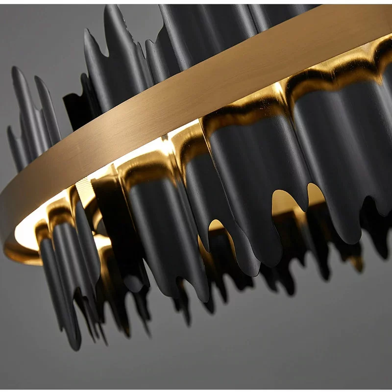 Miron Demid LLC Modern Led Chandelier For Living Room, Dining Room, Bedroom., Black, 31.5'' 9 Miron Demid LLC Modern Led Chandelier For Living Room, Dining Room, Bedroom., Black, 31.5'' - Image 9