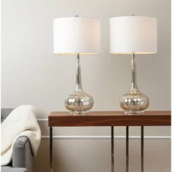 Abbyson Living Mercury Antiqued Glass Table Lamps, Set Of 2, Silver -Ceiling Lighting Shop e2c15dee097b8742 1784 w800 h800 b0 p0