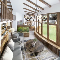 Kira Home Jericho 48" Rustic Farmhouse Wagon Wheel Chandelier, Round Kitchen -Ceiling Lighting Shop e321906d0f89ebb8 8462 w800 h800 b0 p0