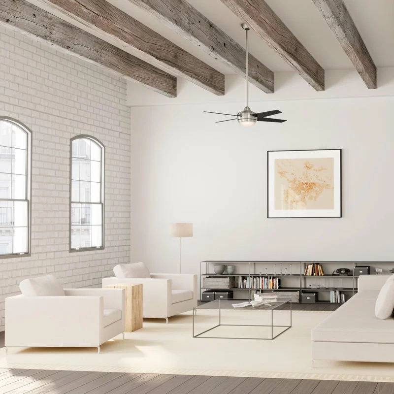 Hunter Fan Company Sonic Ceiling Fan With Light And Handheld Remote, Brushed Nic 3 Hunter Fan Company Sonic Ceiling Fan With Light And Handheld Remote, Brushed Nic - Image 3