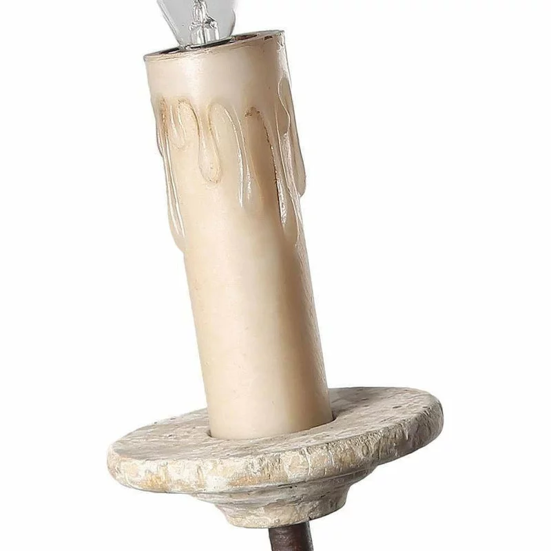 LNC Lighting LNC 6-Light French Country And Farmhouse Candle Rustic Chandelier Lighting 11 LNC Lighting LNC 6-Light French Country And Farmhouse Candle Rustic Chandelier Lighting - Image 11