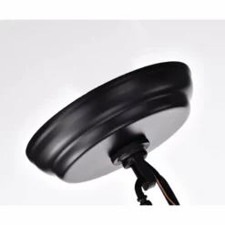 Edvivi Lighting 6-Light Matte Black And Vintage Wood Farmhouse Linear Chandelier Clear Glass -Ceiling Lighting Shop e531d26c0d684b6e 0712 w800 h800 b0 p0