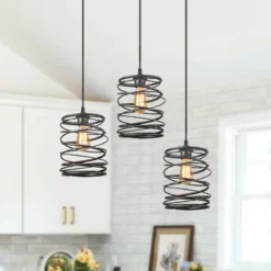 LNC Lighting LNC Mocha 1-Light Farmhouse Antique Black Cylinder Mini Pendant Lighting 9.5"H -Ceiling Lighting Shop e6410c9f028f01d8 7003 w800 h800 b0 p0
