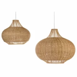 KOUBOO Handwoven Wicker Pear Shaped Pendant Lamp, Extra Large -Ceiling Lighting Shop e691fdc104bde036 5816 w800 h800 b1 p0