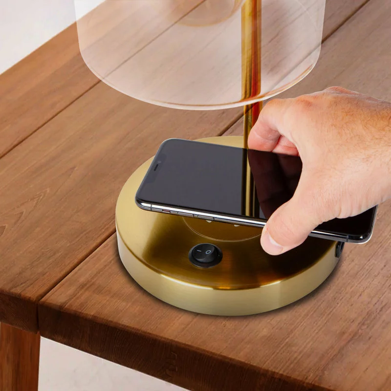 Brightech Elizabeth LED Desk Lamp With Wireless Charging Pad And USB Port 2 Brightech Elizabeth LED Desk Lamp With Wireless Charging Pad And USB Port - Image 2