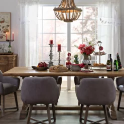 CREATIVE CO-OP Metal Framed Chandelier With Wood Bead Draping, Brown -Ceiling Lighting Shop e7d1292d0ea2db9c 8279 w800 h800 b0 p0