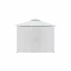 Vida XL International B.V. VidaXL Gazebo With Curtains White Garden Canopy Sun Shelter Sunshade Partytent -Ceiling Lighting Shop e7d12aad032ac4be 9076 w800 h800 b1 p0