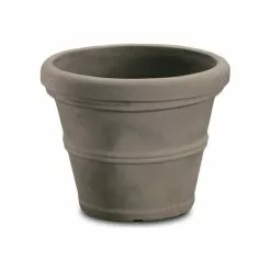Crescent Garden Brunello Planter, Weathered Concrete, 27"