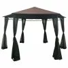 GDFStudio GDF Studio Olivia Outdoor 10' 5"x10' 5" Water Resistant Fabric And Steel Gazebo