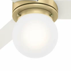 Hunter Fan Company Hunter 52" Allison Modern Brass Ceiling Fan, LED Light And Remote Control -Ceiling Lighting Shop e9b1ee800efa63da 6568 w800 h800 b0 p0