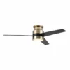 Carro Home Ranger 52" Modern Wood Smart Ceiling Fan In Gold/Black