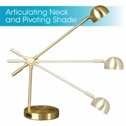 OttLite Technologies OttLite Wellness Series Direct LED Desk Lamp, Brass -Ceiling Lighting Shop eb5126fc0e16499b 9613 w800 h800 b1 p0